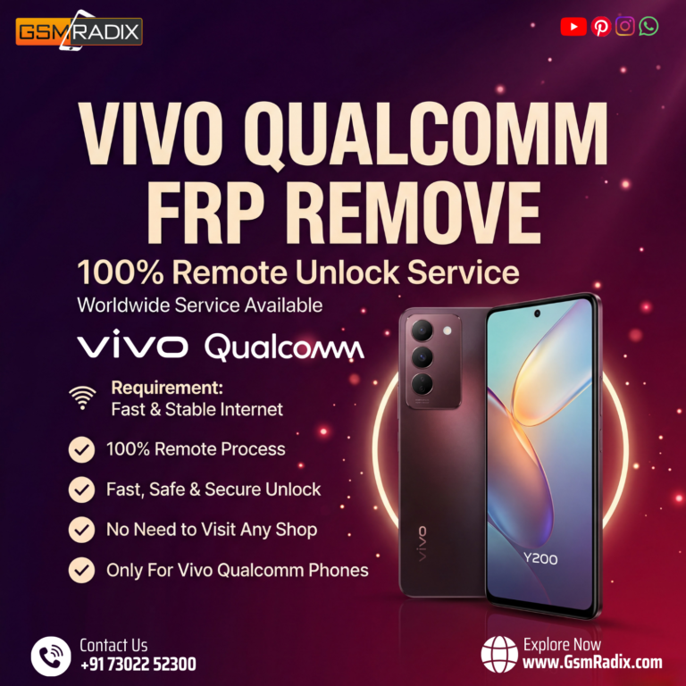 Vivo Qualcomm FRP Remove Remote Service